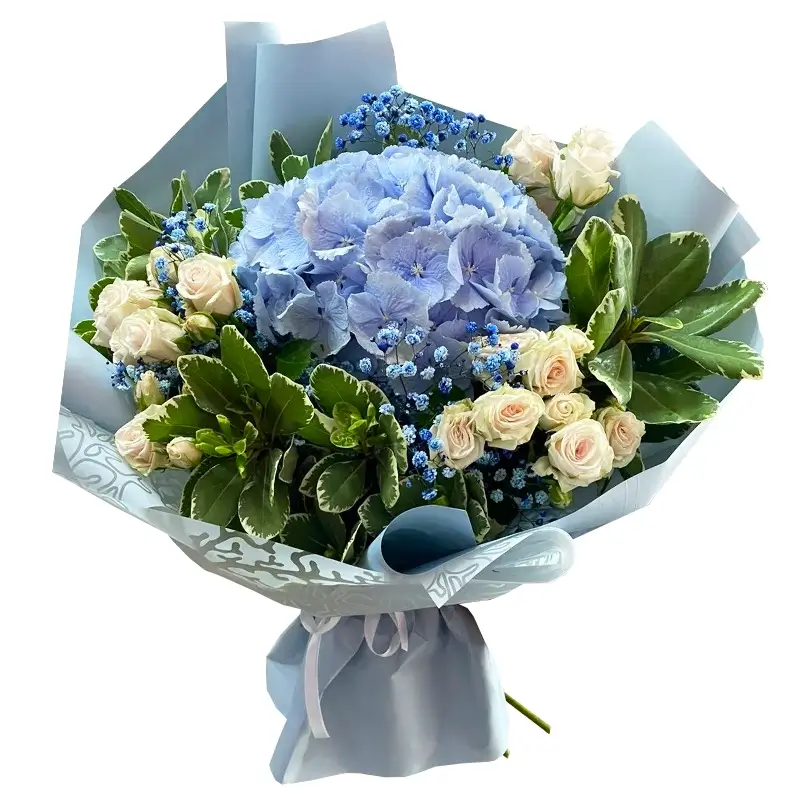 Голубые букеты