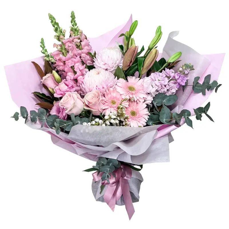 Розовые букеты